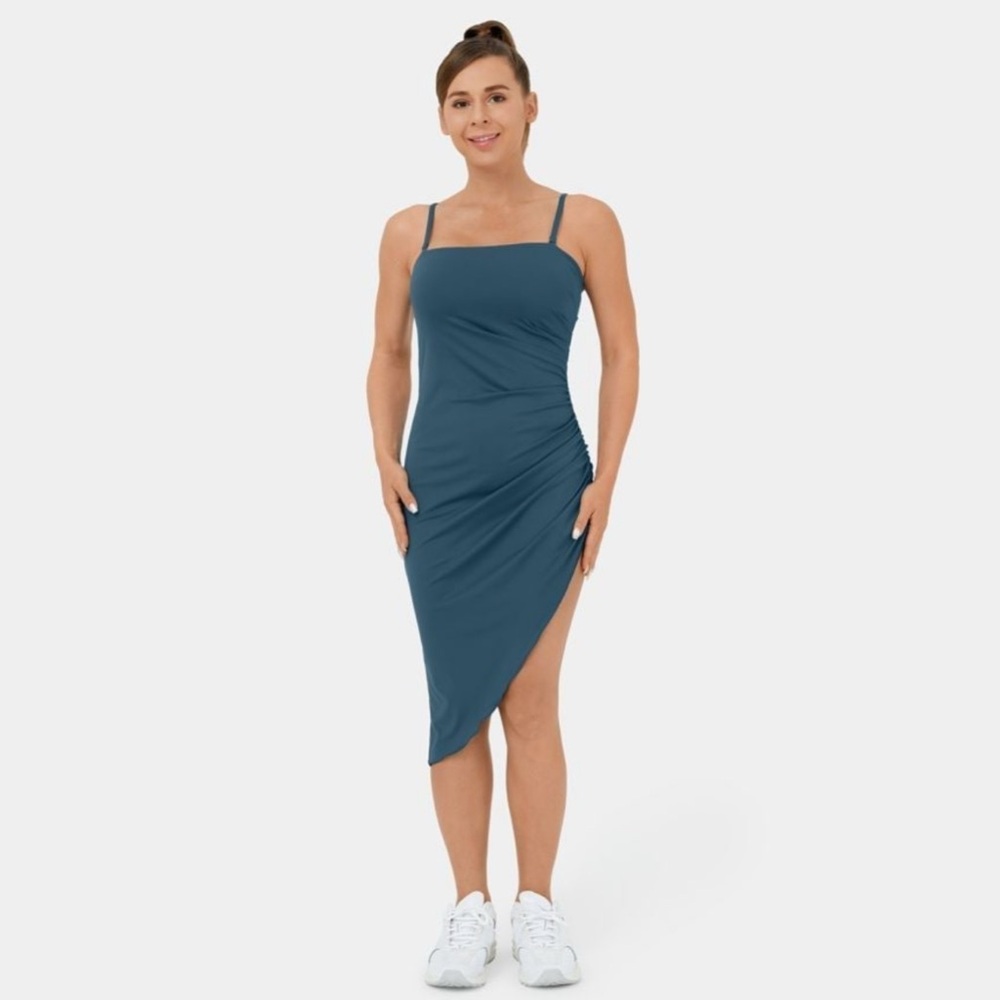 Halara Adjustable & Removable Strap Ruched Asymme… - image 1